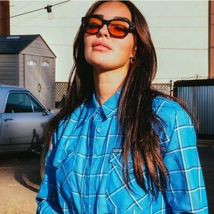 DIXXON BRENTWOOD CROP WOMENS FLANNEL